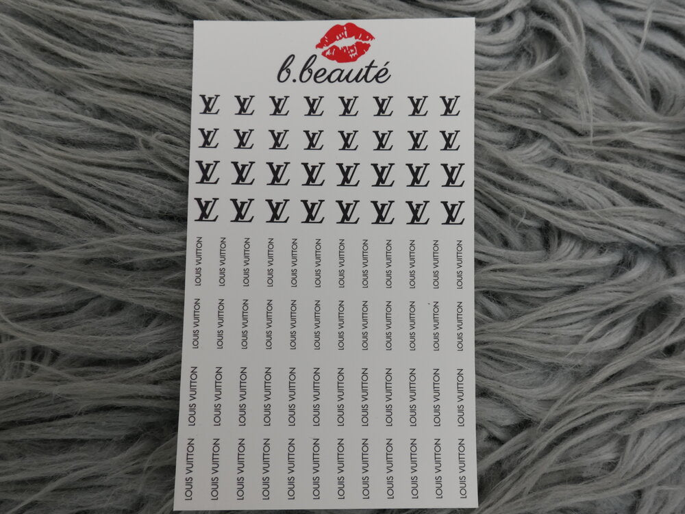 L V Nail Decal